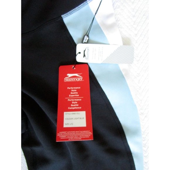 Slazenger Ladies' Sports Performance Short Leggings - NWT Light Blue - LARGE - Picture 10 of 12
